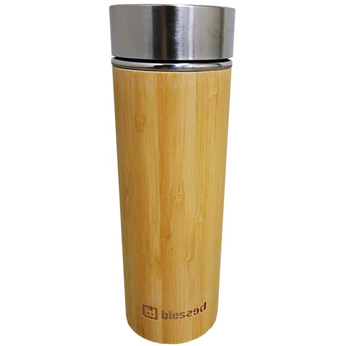 Bamboo Thermos Bottle 300ml