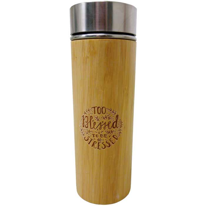 Bamboo Thermos Bottle 400ml
