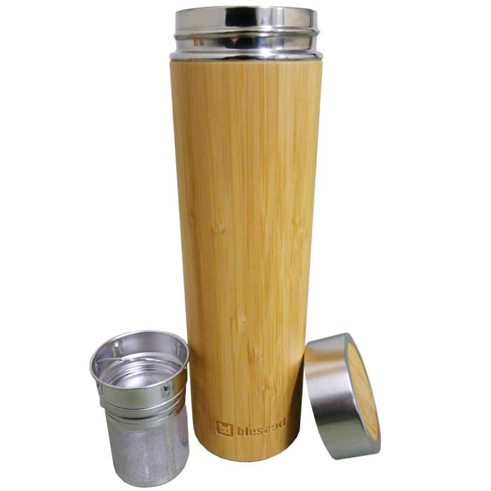 Bamboo Thermos Bottle 500ml