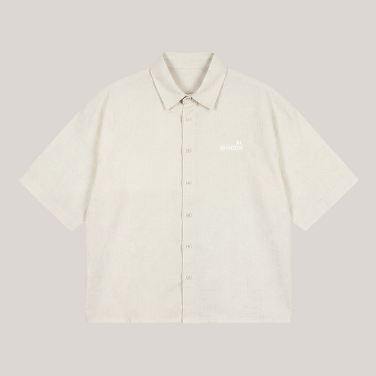 El Shaddai Linen Shirt whitesand