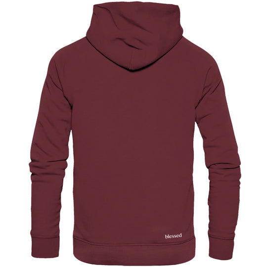 Wolf Zip-Hoody Burgundy