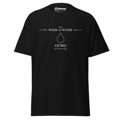 OYWO 'the week of water' Black Unisex T-Shirt