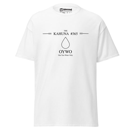 OYWO 'the kahuna #365' White Unisex T-Shirt