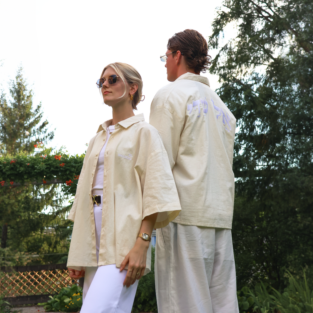 El Shaddai Linen Shirt whitesand