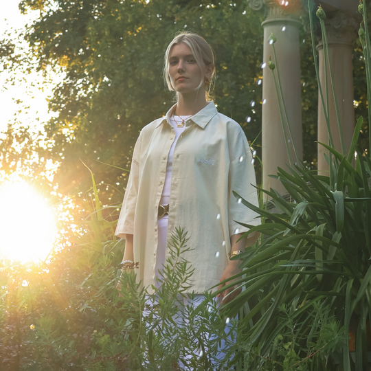 El Shaddai Linen Shirt whitesand