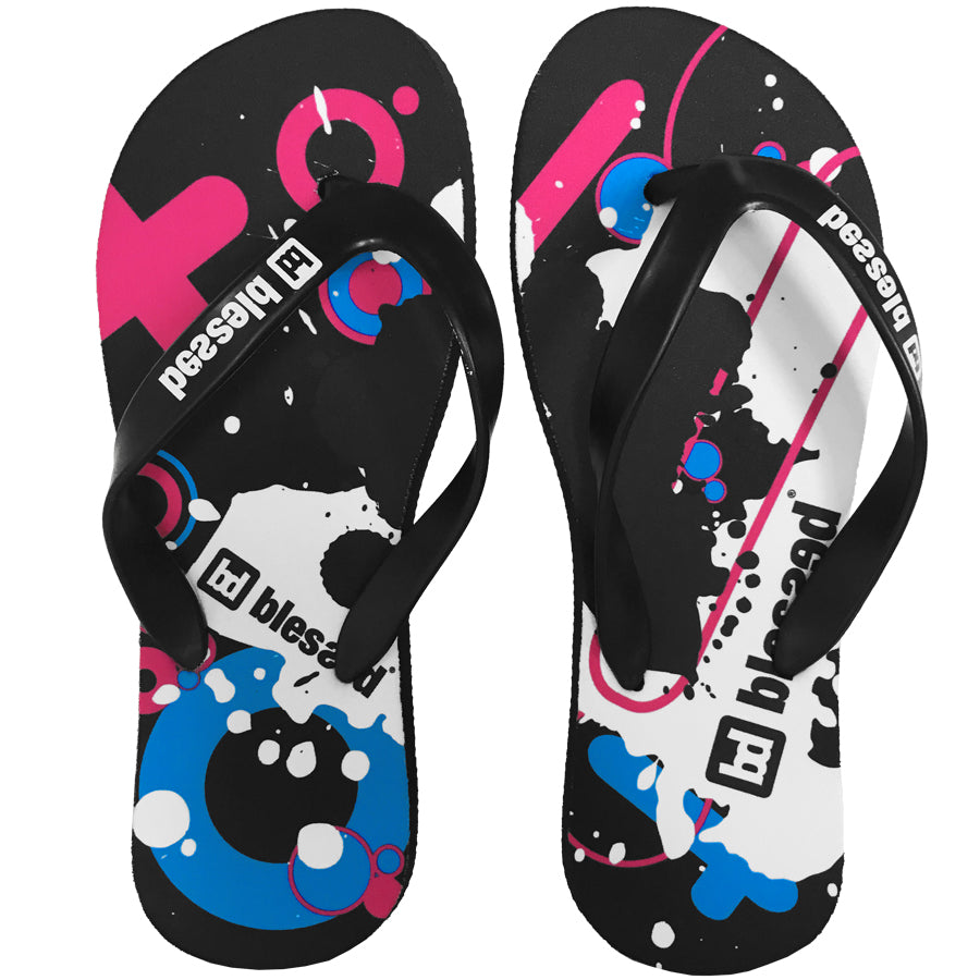 Flip-Flop Bleu/Rose