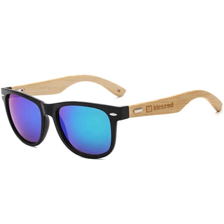 Sunglass Bamboo Blue