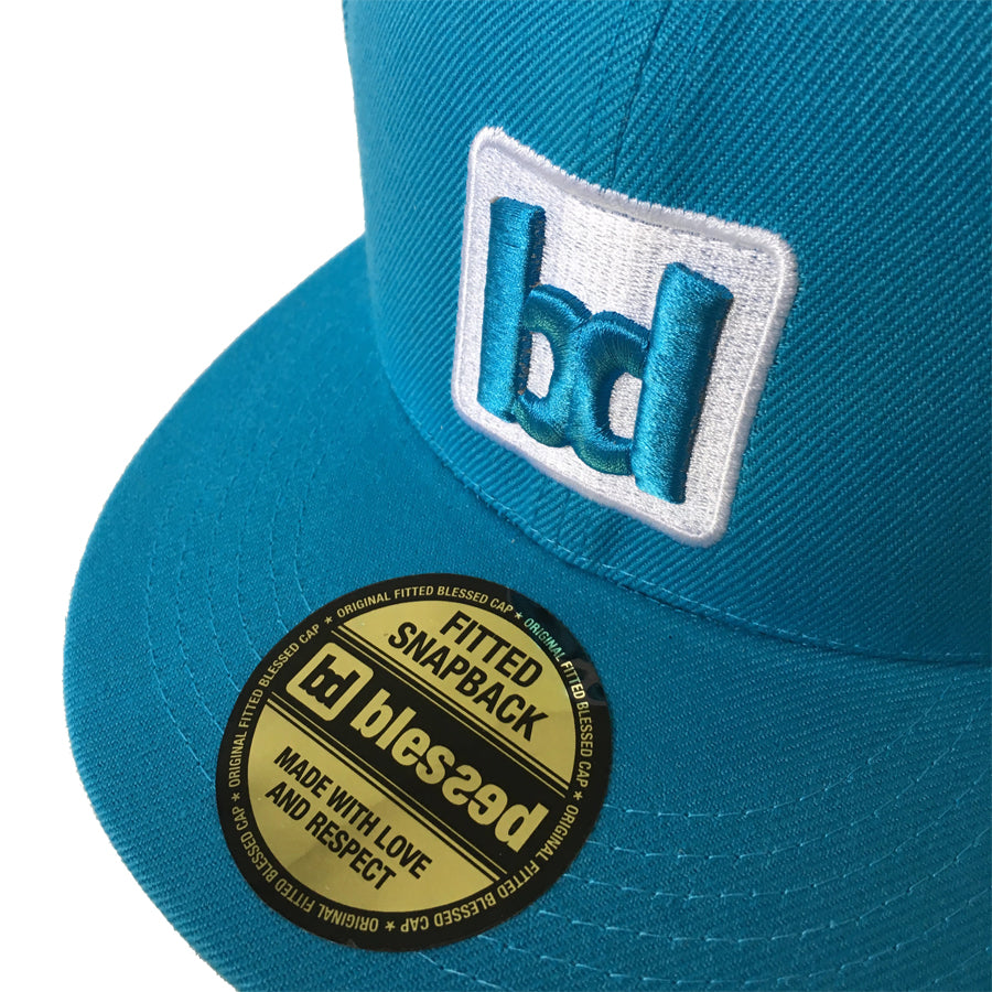 Team Snapback Cap Cyan