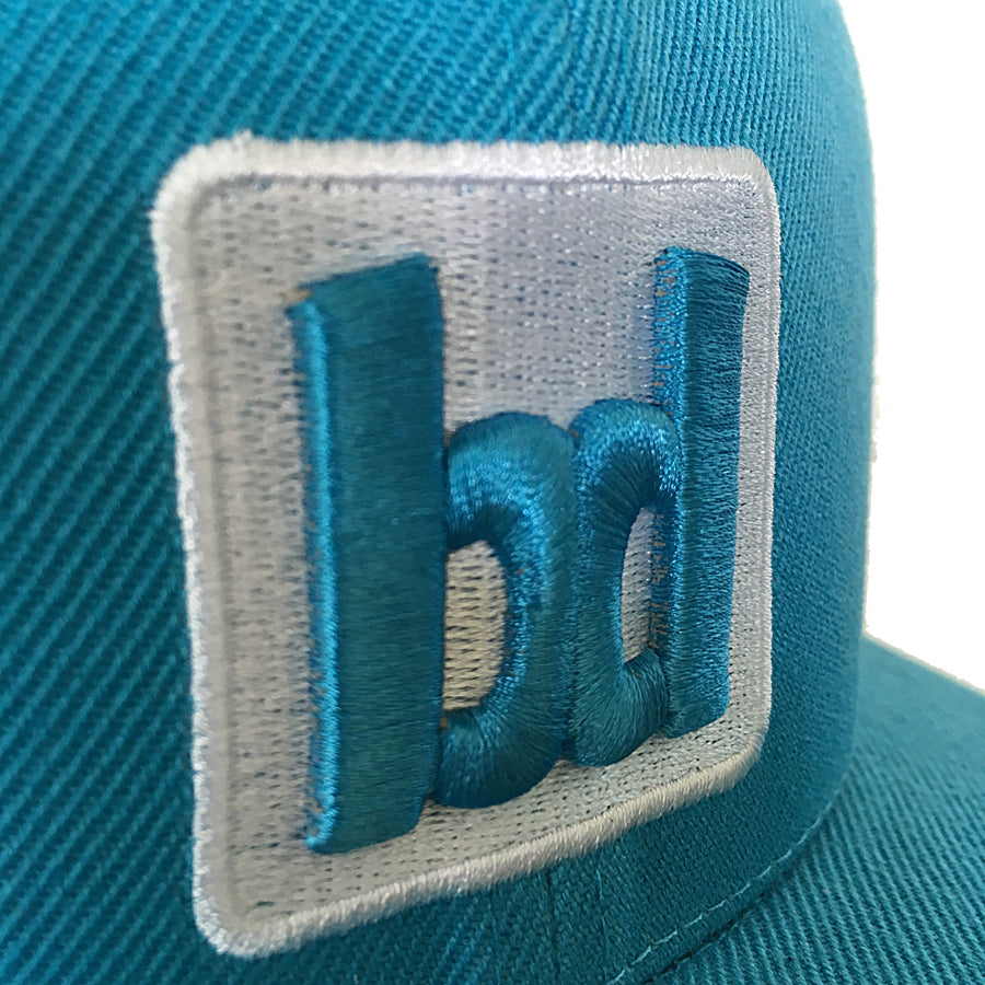 Team Snapback Cap Cyan